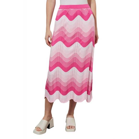 Chu Yi Midaxi Pencil Skirt (Pink)